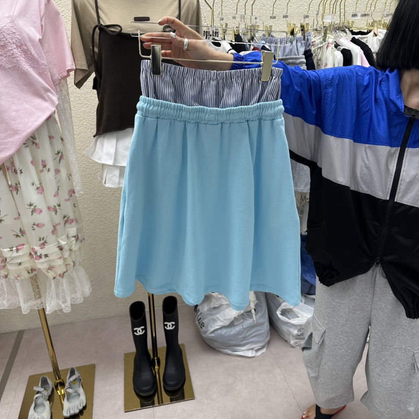 DRAWING東大門代購女士新款職業人氣推薦半身裙中短裙腰帶DRAWING半身裙/中短裙