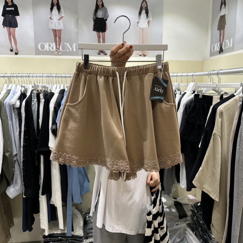 OREUM東大門實拍女士新品人氣26春夏時尚職業休閑熱賣短褲OREUM短褲圖色2