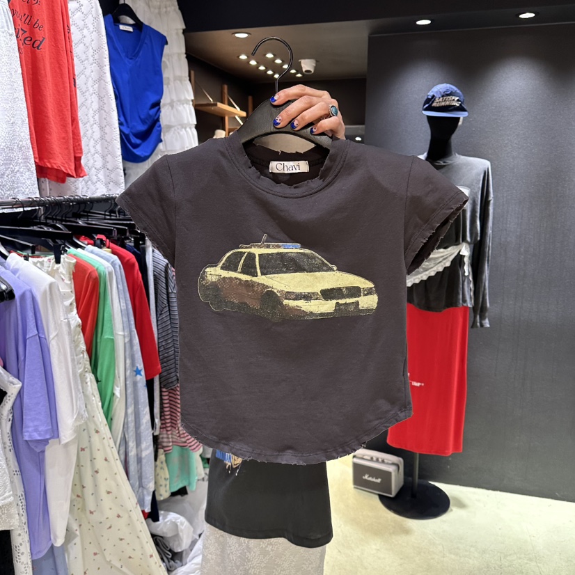 CHAVI東大門實拍女裝新款職業真品休閑熱賣推薦人氣26春夏T恤CHAVIT恤圖色2