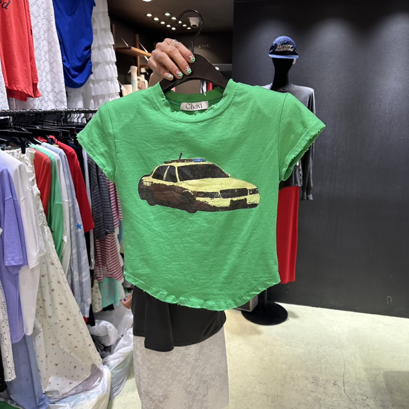 CHAVI東大門實拍女裝新款職業真品休閑熱賣推薦人氣26春夏T恤CHAVIT恤圖色3