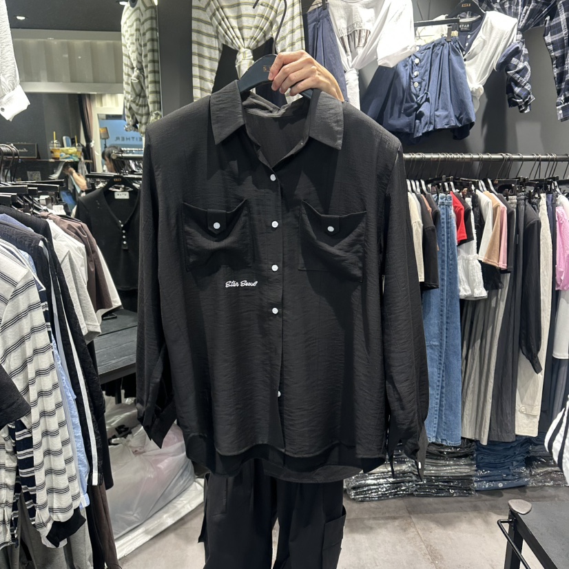 STAR-L東大門實拍女裝新款真品熱賣職業人氣時尚襯衫蕾絲衫STAR-L襯衫/蕾絲衫圖色2