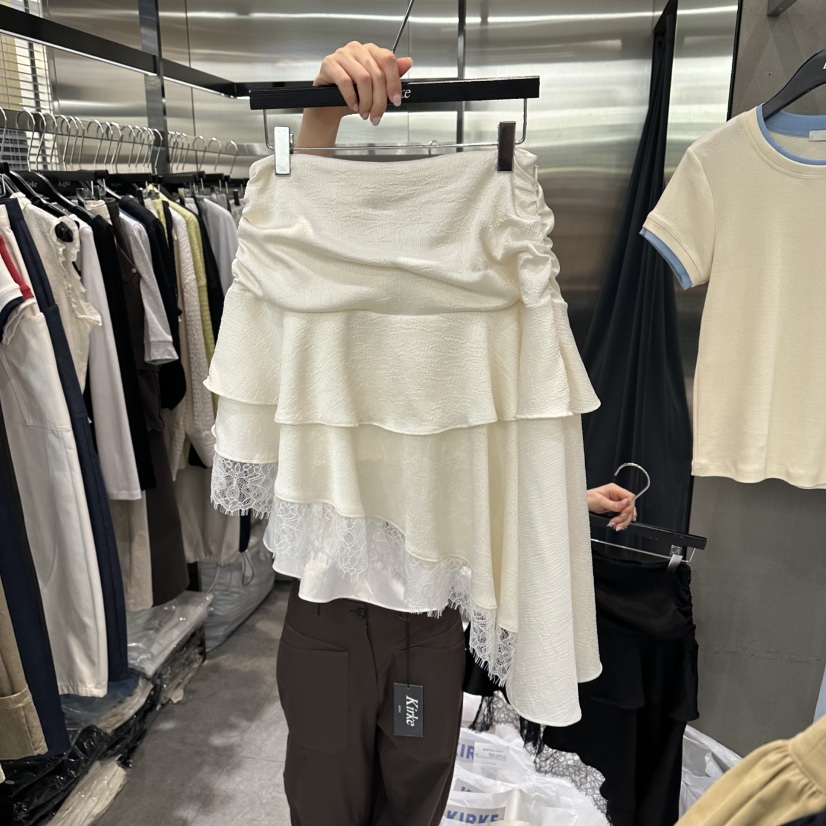 KIRKE韓國代購女裝新品熱賣人氣休閑推薦半身裙中短裙不對稱KIRKE半身裙/中短裙圖色1