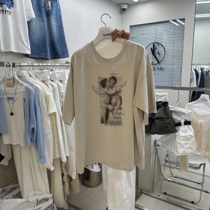 ASCEND東大門直郵女裝新款時尚熱賣職業休閑真品推薦人氣T恤ASCENDT恤圖色2