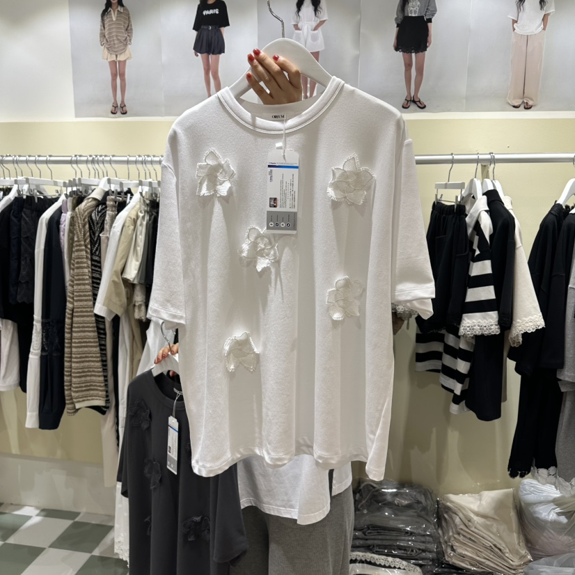 OREUM韓國直郵女裝新款時尚推薦人氣真品休閑26春夏熱賣T恤OREUMT恤圖色1