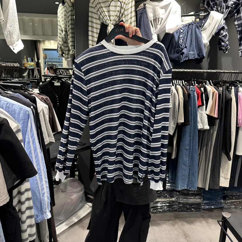 STAR-L東大門代購女士新款真品26春夏人氣時尚職業長袖T恤STAR-L長袖T恤圖色2