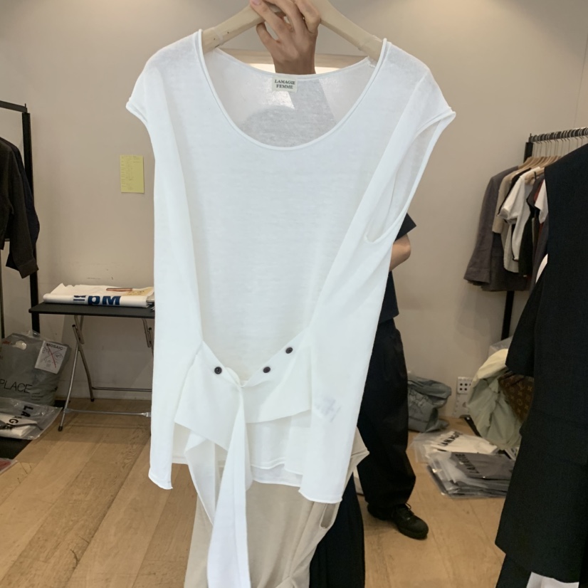 LA MAGIE FEMME韓國代購女士新款推薦熱賣休閑吊帶背心Lamagie Femme吊帶/背心圖色1