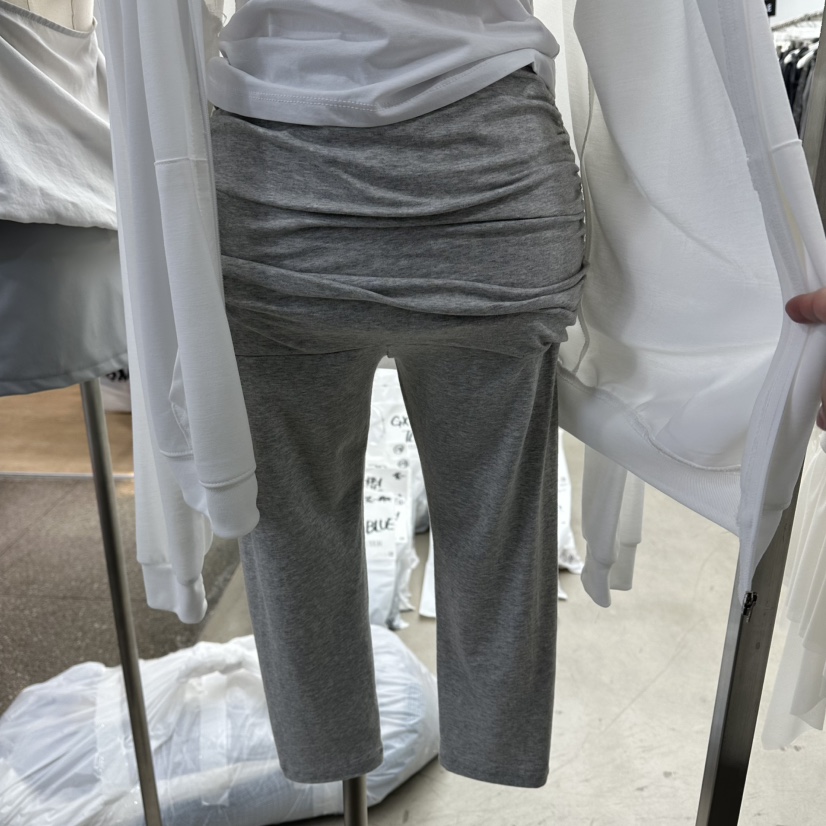 NEUTER東大門直郵女士新款時尚26春夏推薦打底褲鯊魚褲褶皺NEUTER打底褲/鯊魚褲圖色2