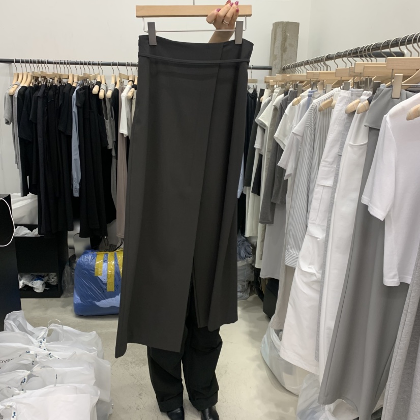 RECOVER韓國代購女士新款休閑人氣熱賣推薦真品長裙含腰繩RECOVER/MOMENT長裙