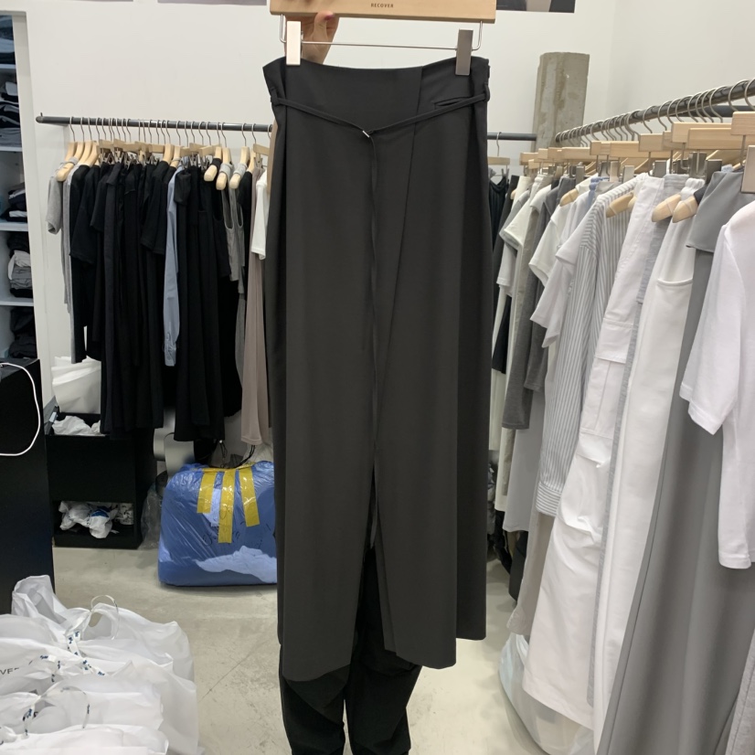 RECOVER韓國代購女士新款休閑人氣熱賣推薦真品長裙含腰繩RECOVER/MOMENT長裙圖色1