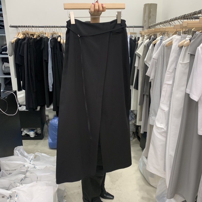 RECOVER韓國代購女士新款休閑人氣熱賣推薦真品長裙含腰繩RECOVER/MOMENT長裙圖色2