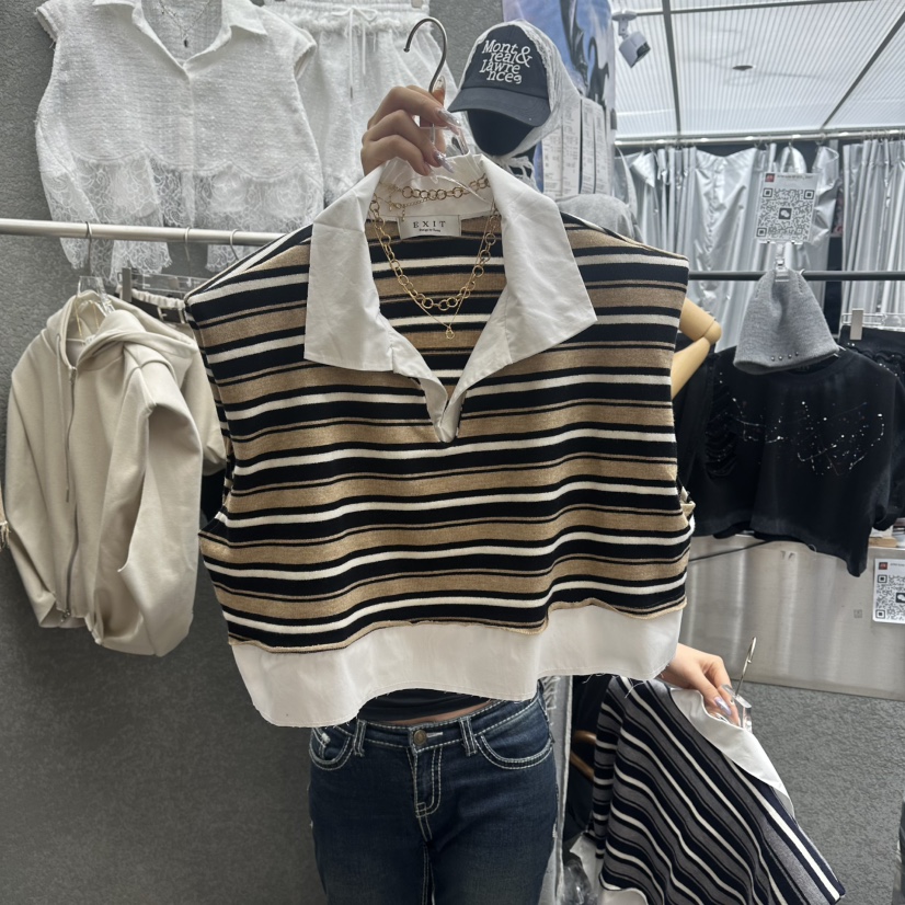 EXIT東大門代購女士新品休閑熱賣26春夏職業時尚吊帶背心EXIT吊帶/背心圖色2