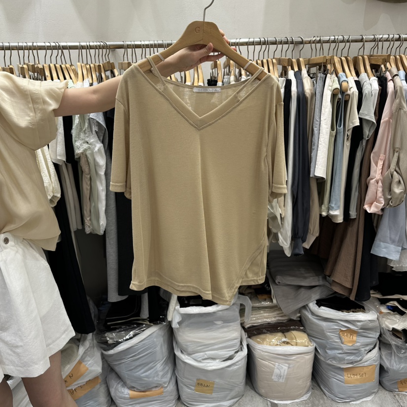 G.I-L韓國代購女士新款職業推薦時尚休閑真品人氣26春夏T恤G.I-LT恤圖色2