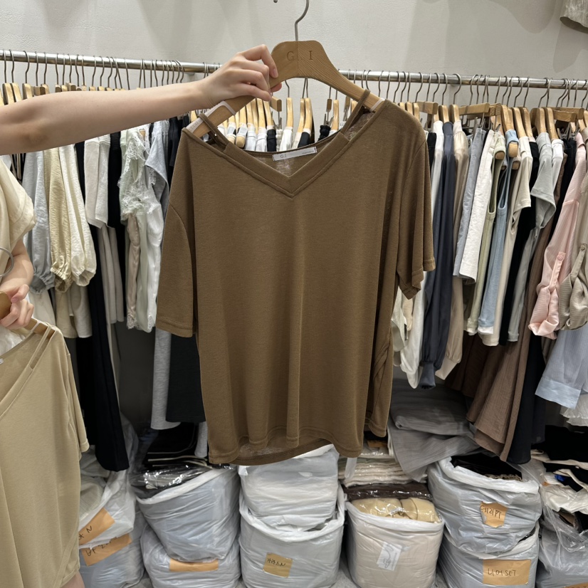 G.I-L韓國代購女士新款職業推薦時尚休閑真品人氣26春夏T恤G.I-LT恤圖色3