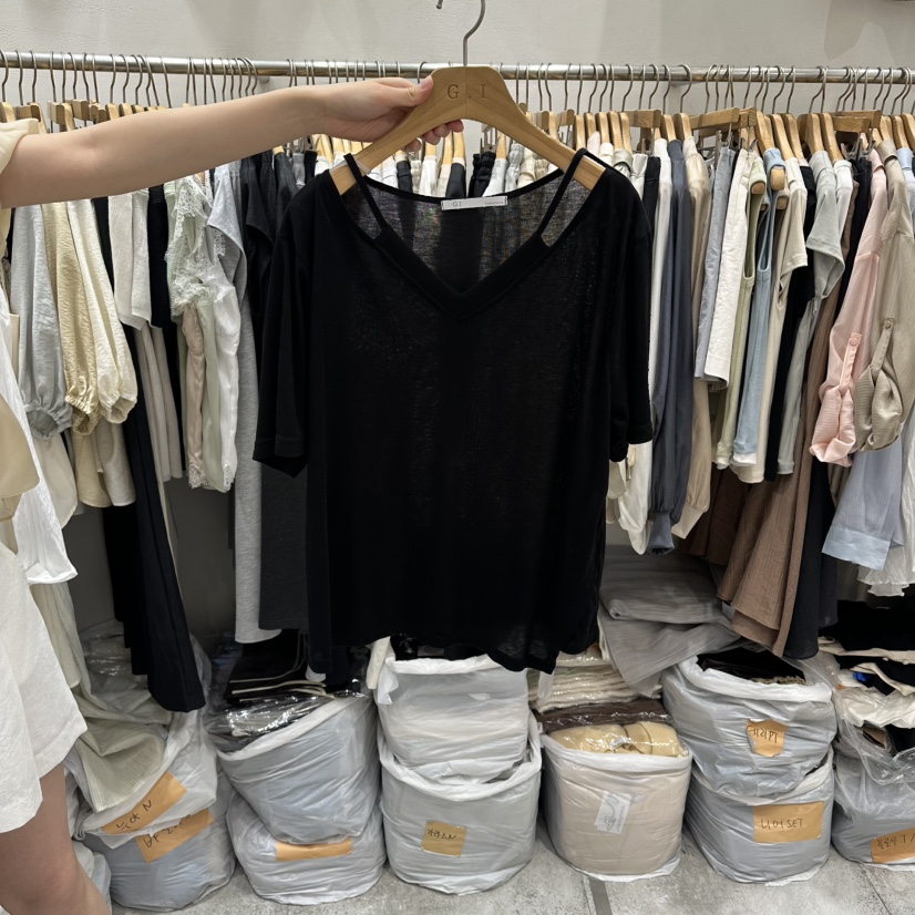 G.I-L韓國代購女士新款職業推薦時尚休閑真品人氣26春夏T恤G.I-LT恤圖色4