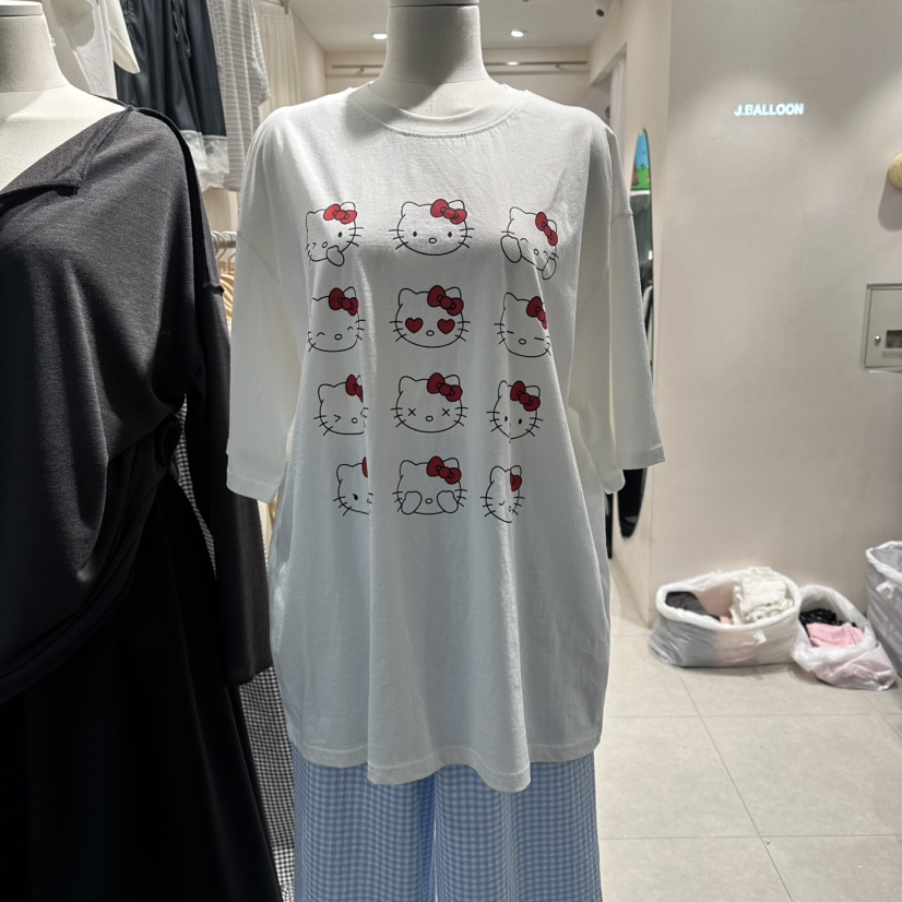 J.BALLOON東大門代購女士新款職業熱賣26春夏時尚人氣T恤J.BALLOONT恤圖色1