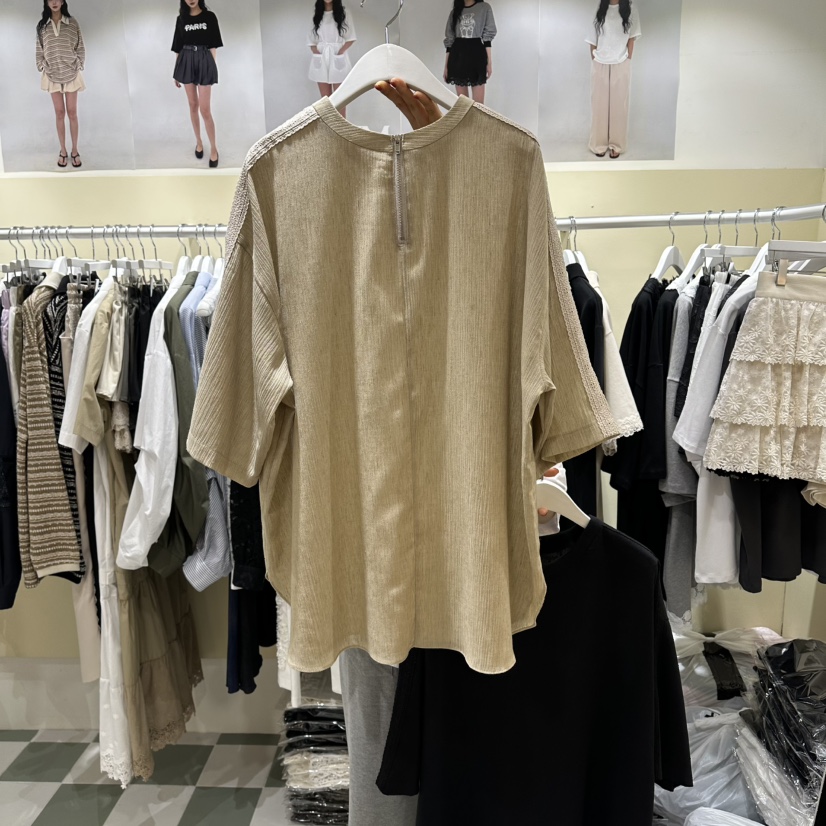 OREUM東大門實拍女裝新品真品26春夏時尚人氣推薦T恤亞麻OREUMT恤