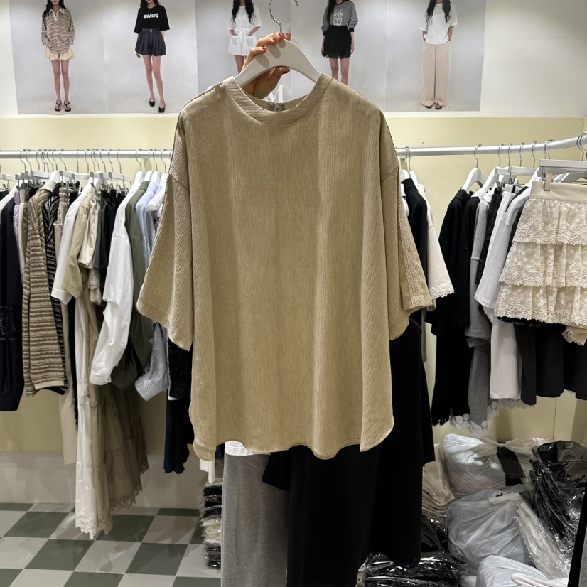 OREUM東大門實拍女裝新品真品26春夏時尚人氣推薦T恤亞麻OREUMT恤圖色1
