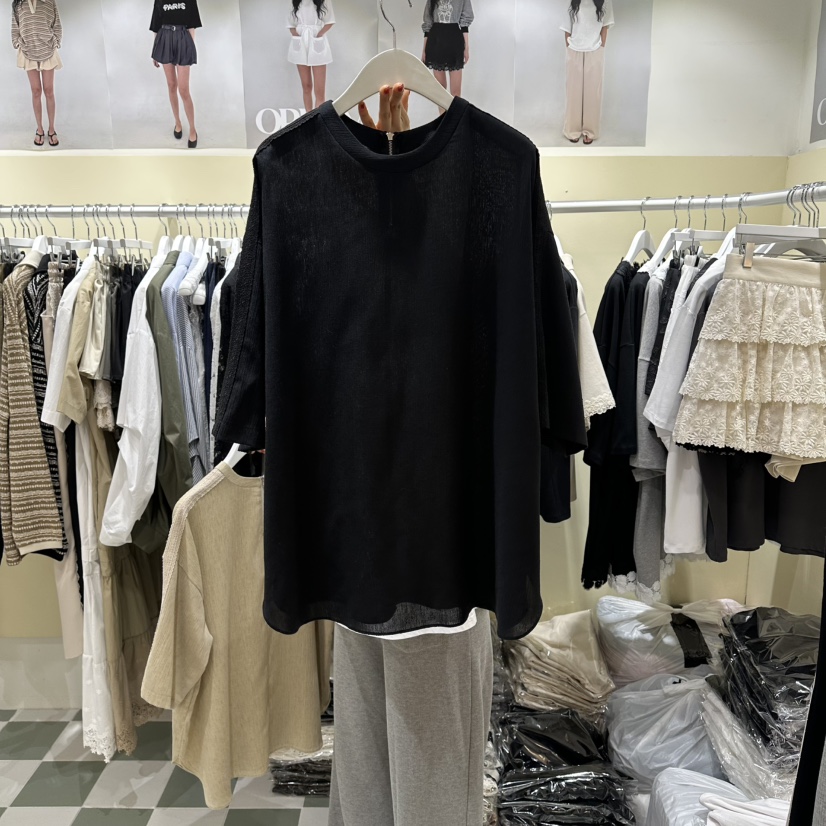 OREUM東大門實拍女裝新品真品26春夏時尚人氣推薦T恤亞麻OREUMT恤圖色2