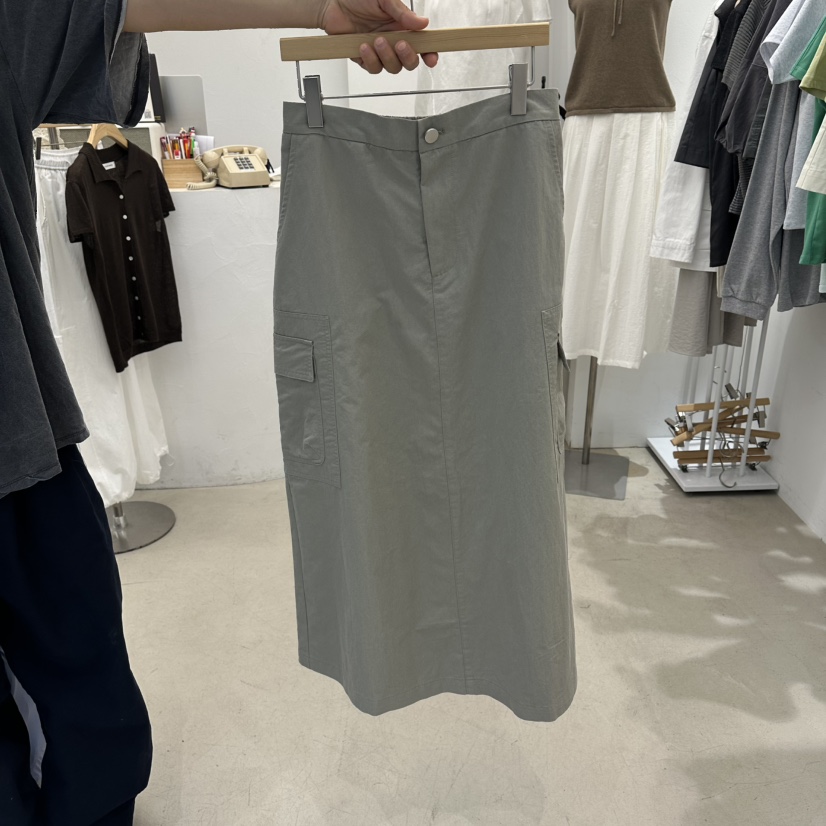 GOLDEN MARKET東大門代購女士新品真品人氣休閑長裙口袋GOLDEN MARKET長裙圖色2