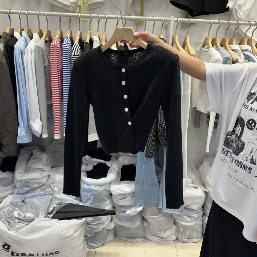 Q C東大門直郵女士新款職業推薦人氣熱賣26春夏針織衫開衫Republlc of qc針織衫圖色3