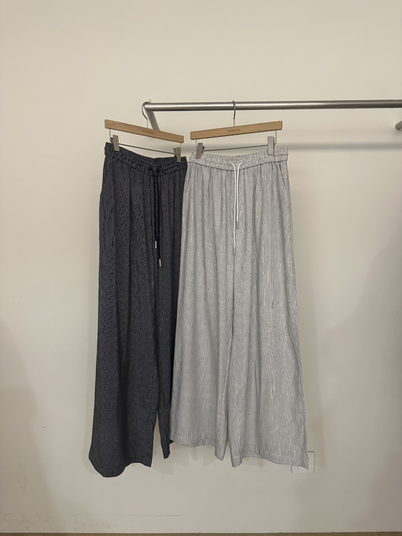 BLENDING-p韓國直郵女裝新品人氣26春夏職業時尚休閑褲條紋BLENDING-p休閑褲