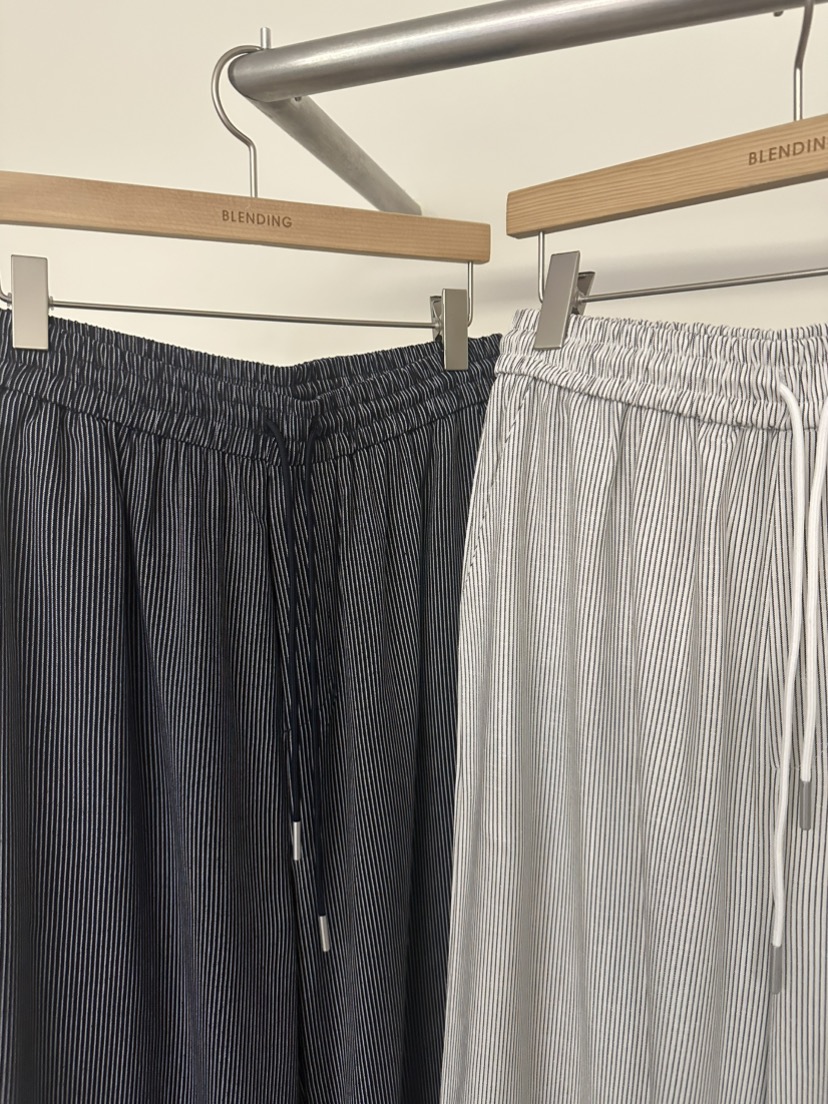 BLENDING-p韓國直郵女裝新品人氣26春夏職業時尚休閑褲條紋BLENDING-p休閑褲