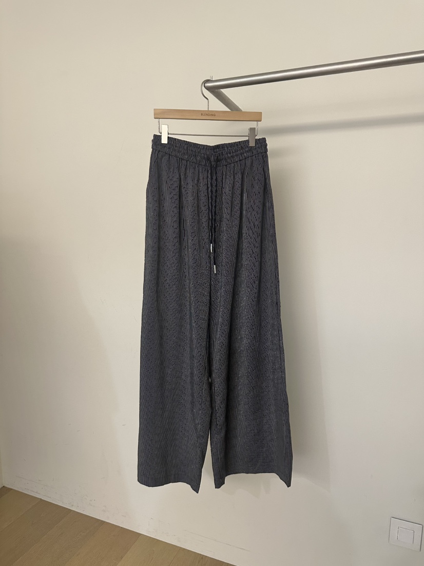 BLENDING-p韓國直郵女裝新品人氣26春夏職業時尚休閑褲條紋BLENDING-p休閑褲圖色2