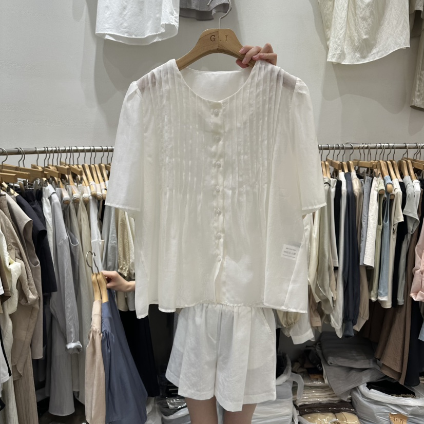 G.I-L東大門代購女裝新品熱賣人氣真品推薦休閑襯衫蕾絲衫G.I-L襯衫/蕾絲衫圖色1