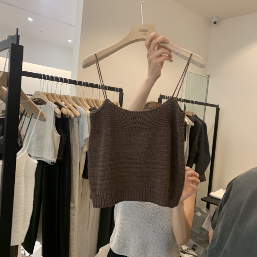 LA MAGIE FEMME韓國直郵女裝新品推薦人氣吊帶背心棉質Lamagie Femme吊帶/背心圖色2