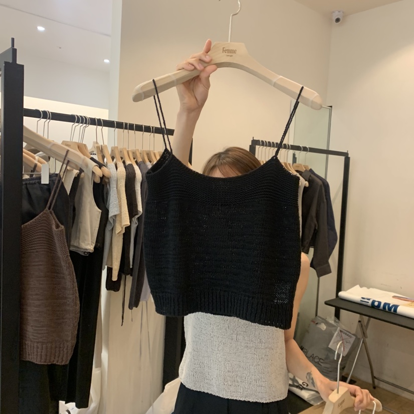 LA MAGIE FEMME韓國直郵女裝新品推薦人氣吊帶背心棉質Lamagie Femme吊帶/背心圖色4