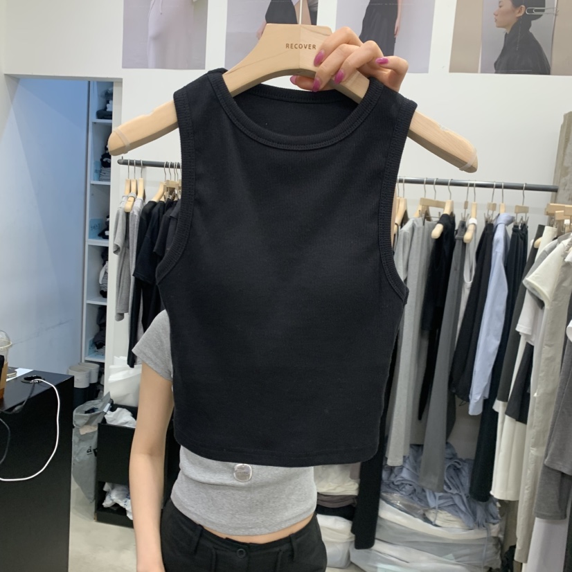 RECOVER東大門代購女裝新款熱賣職業真品休閑26春夏吊帶背心RECOVER/MOMENT吊帶/背心圖色4