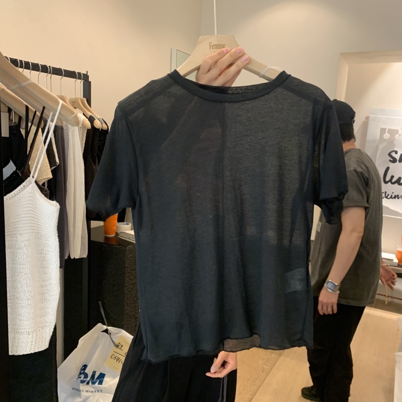 LA MAGIE FEMME韓國代購女裝新品職業真品休閑人氣T恤褶裥Lamagie FemmeT恤圖色5