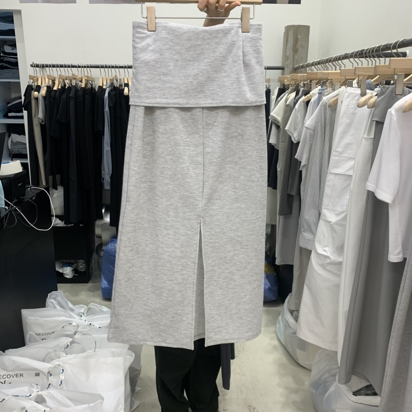 RECOVER韓國代購女裝新品時尚26春夏人氣職業真品休閑長裙RECOVER/MOMENT長裙