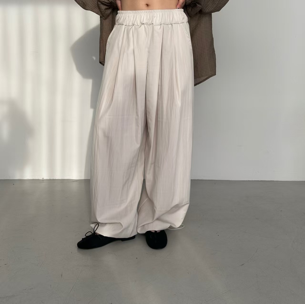 PRANA/CLOTHINK韓國代購女士新款職業26春夏時尚休閑褲抽繩PRANA/CLOTHINK休閑褲圖色1