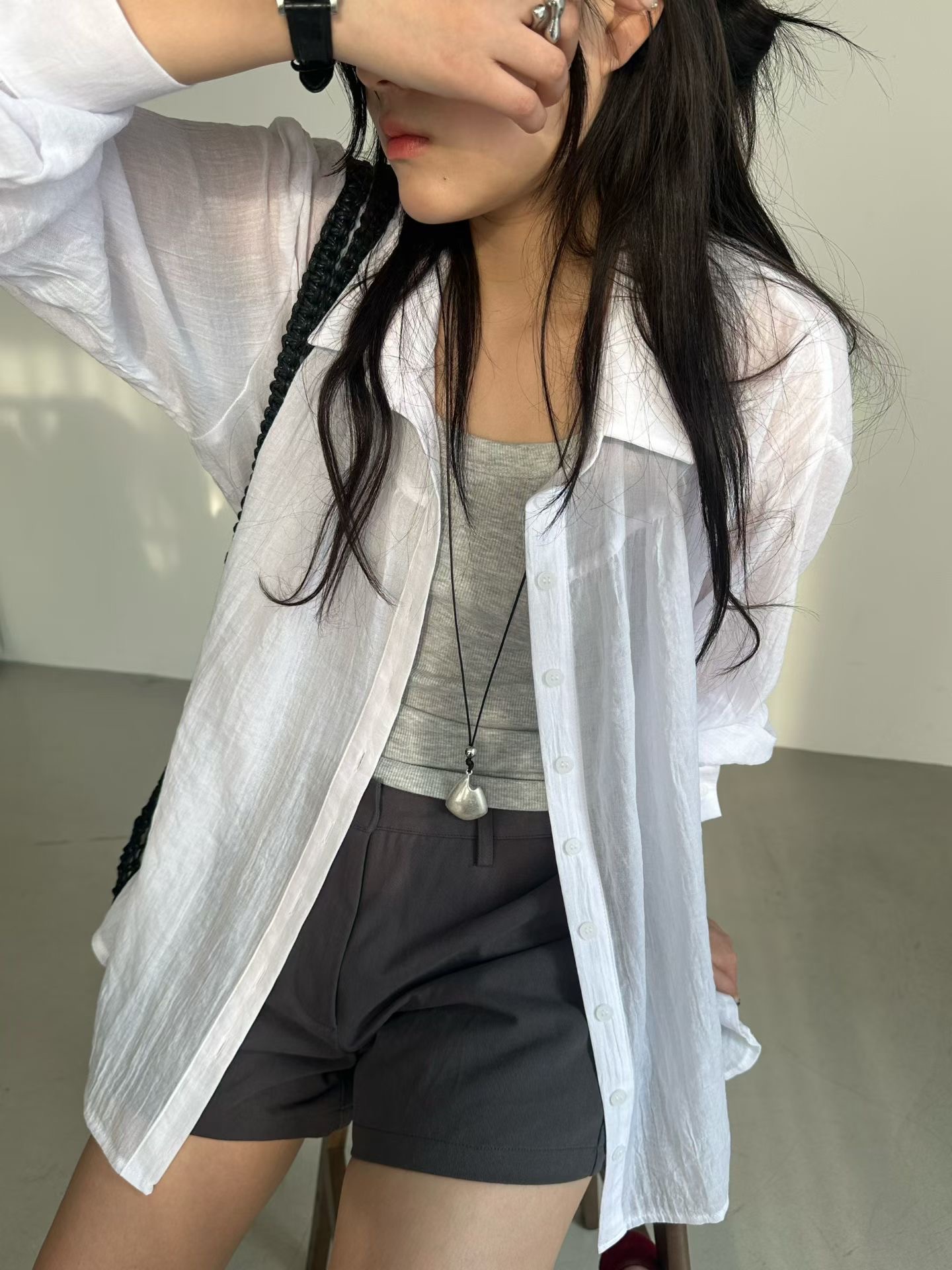 PRANA/CLOTHINK韓國代購女士新款真品襯衫蕾絲衫不含內搭PRANA/CLOTHINK襯衫/蕾絲衫