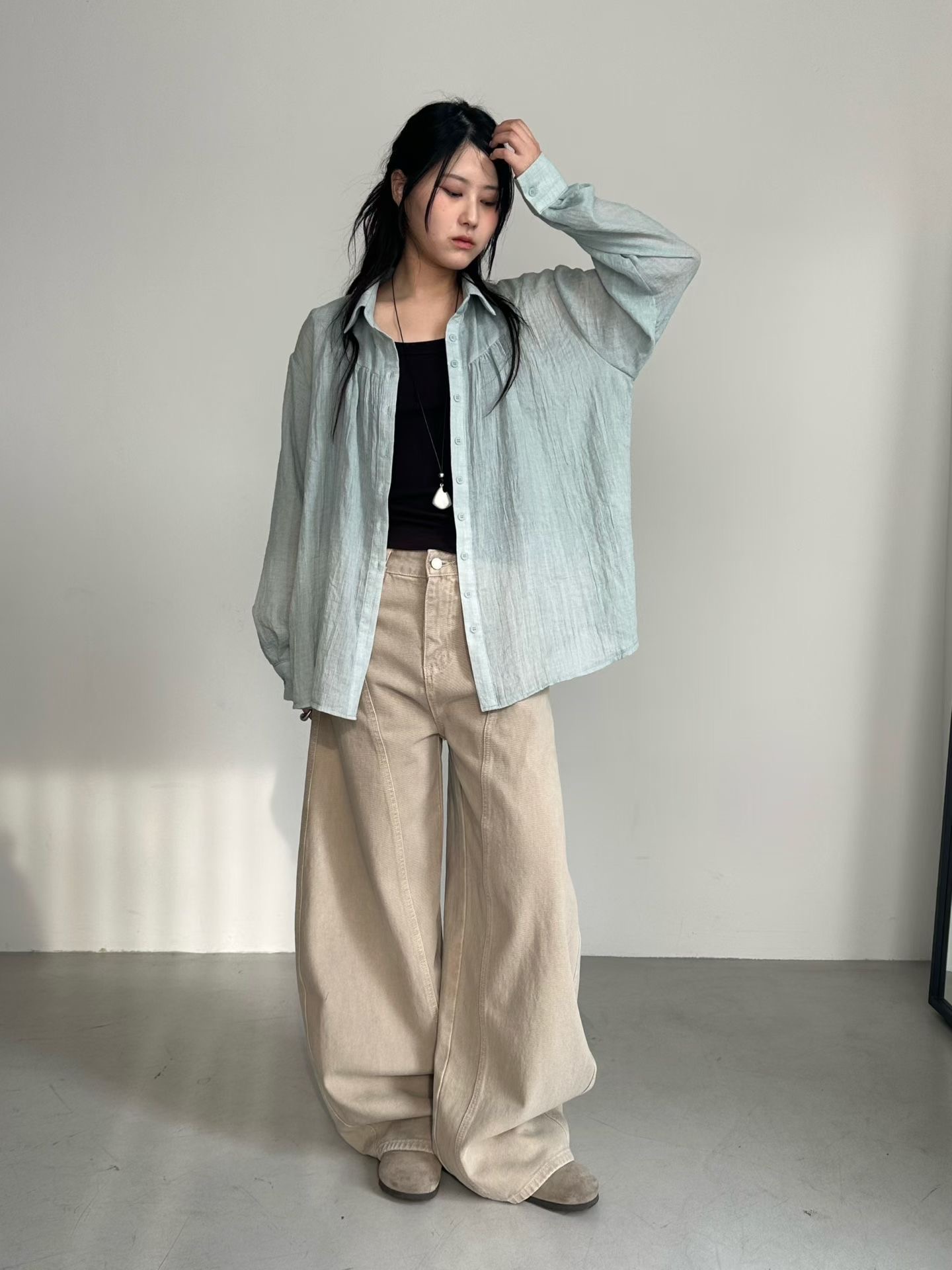 PRANA/CLOTHINK韓國代購女士新款真品襯衫蕾絲衫不含內搭PRANA/CLOTHINK襯衫/蕾絲衫圖色2