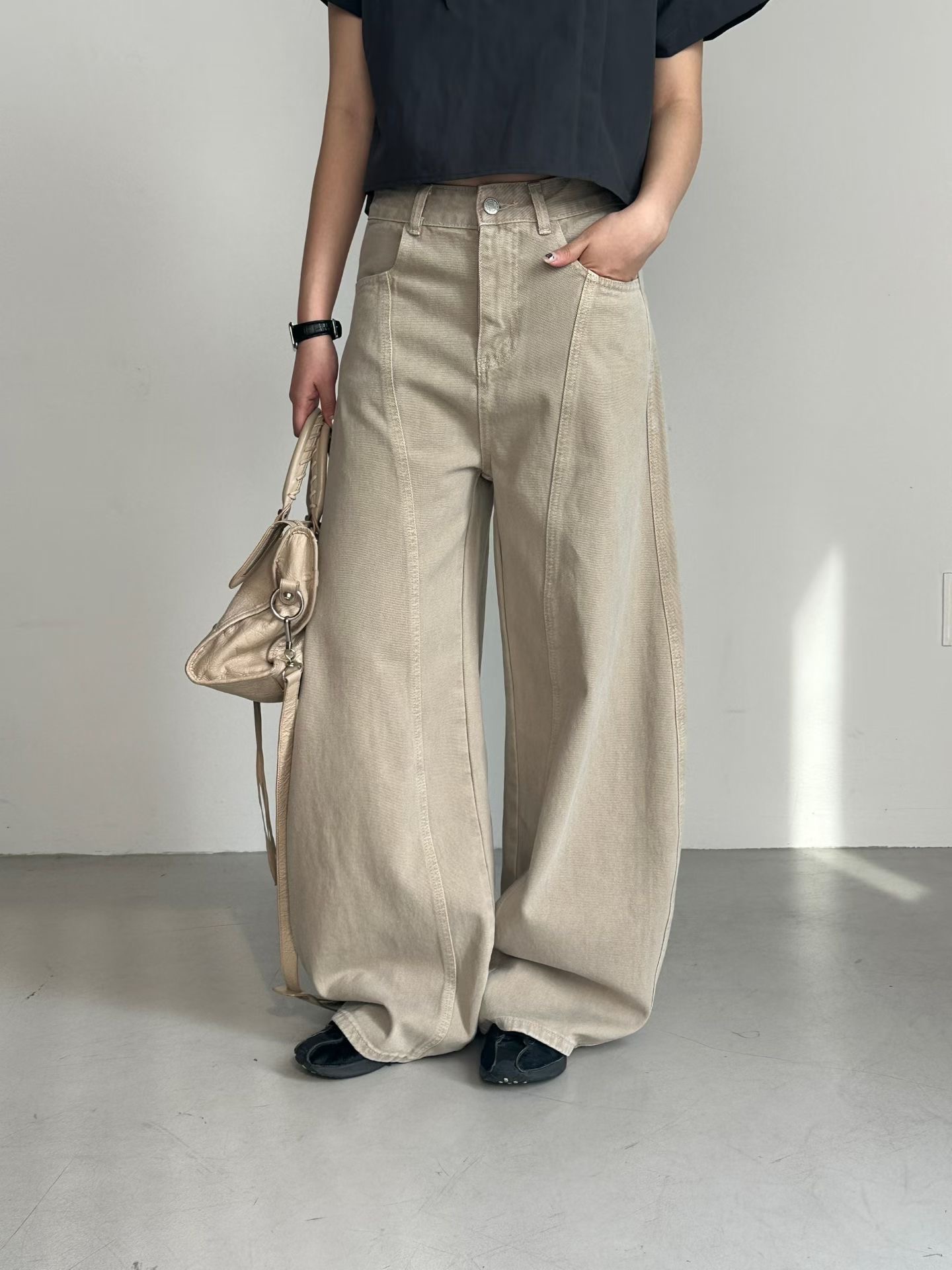 PRANA/CLOTHINK東大門實拍韓國女裝新品推薦26夏季牛仔褲PRANA/CLOTHINK牛仔褲圖色1