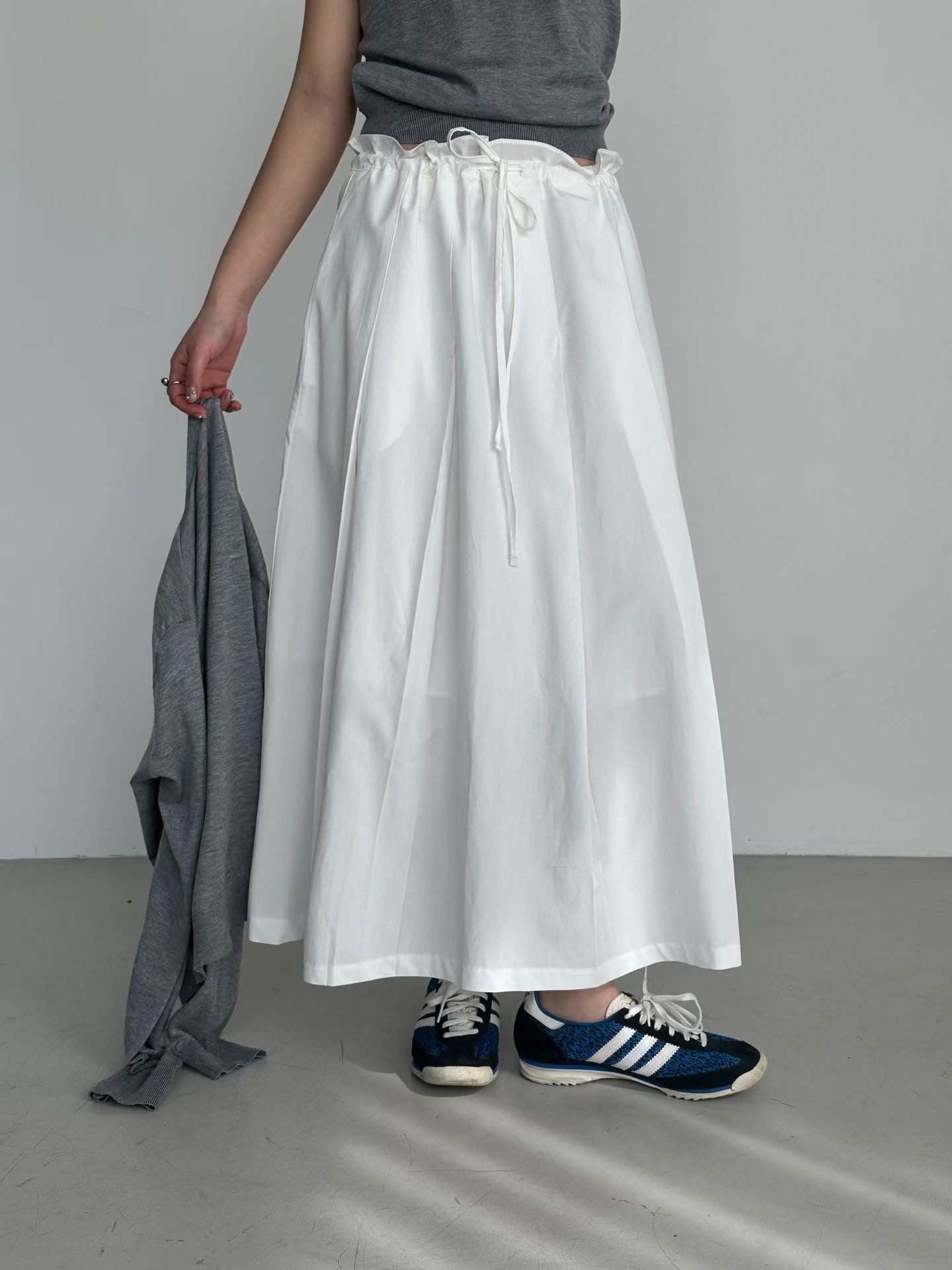 PRANA/CLOTHINK東大門實拍女裝新款推薦真品職業長裙褶裙PRANA/CLOTHINK長裙