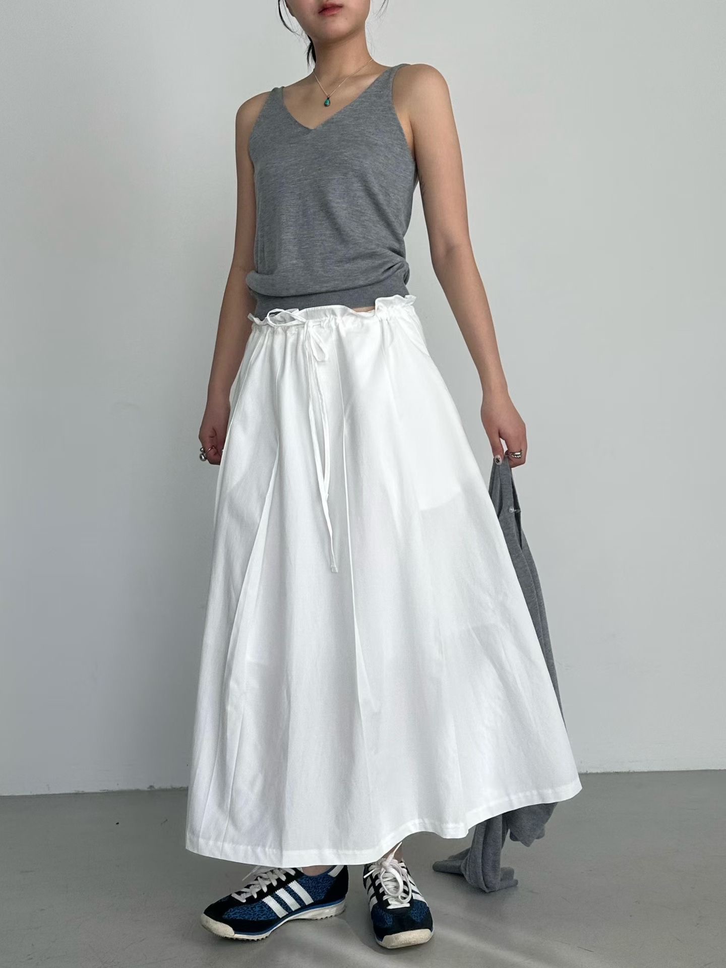 PRANA/CLOTHINK東大門實拍女裝新款推薦真品職業長裙褶裙PRANA/CLOTHINK長裙圖色1