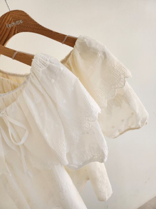 FEMME韓國直郵實拍女士新款職業時尚休閑襯衫蕾絲衫蕾絲緞FEMME襯衫/蕾絲衫