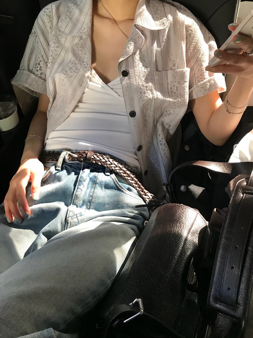 ESCHER韓國直郵女士新品推薦人氣熱賣26夏季26春夏襯衫蕾絲衫ESCHER襯衫/蕾絲衫