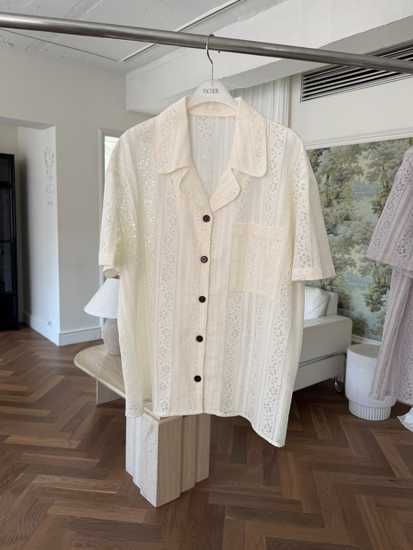 ESCHER韓國直郵女士新品推薦人氣熱賣26夏季26春夏襯衫蕾絲衫ESCHER襯衫/蕾絲衫圖色1