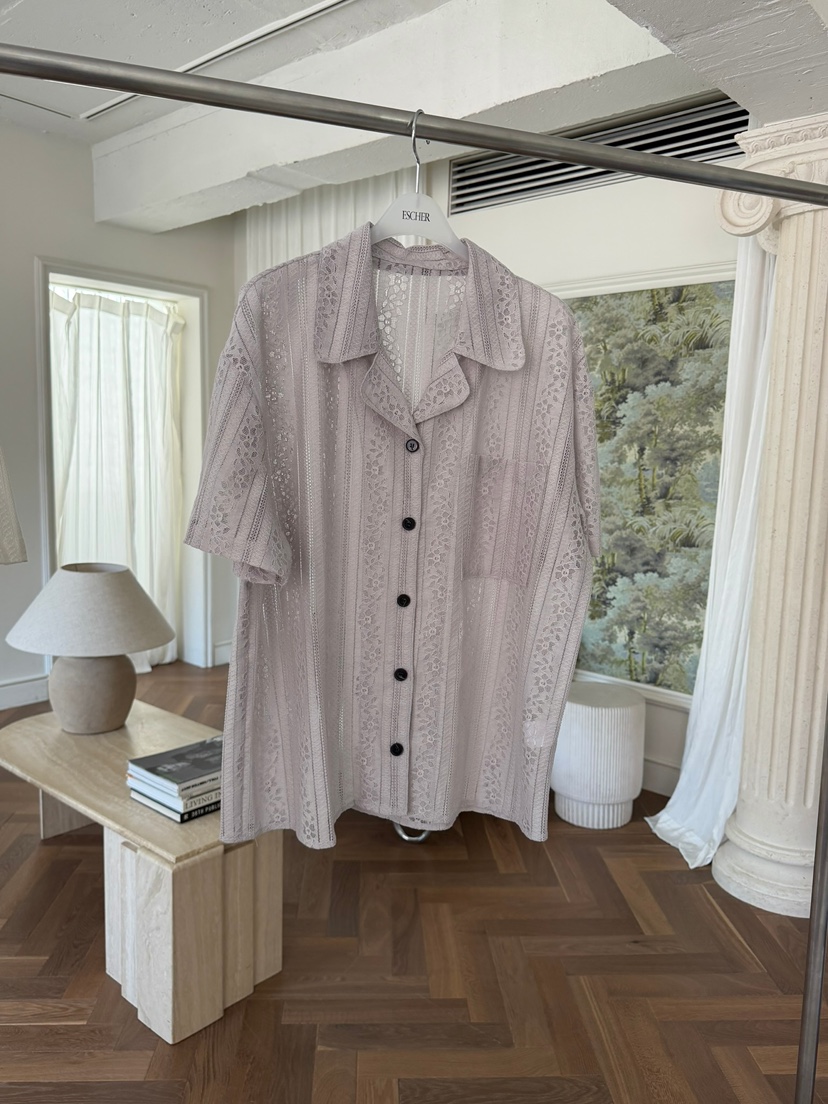 ESCHER韓國直郵女士新品推薦人氣熱賣26夏季26春夏襯衫蕾絲衫ESCHER襯衫/蕾絲衫圖色2