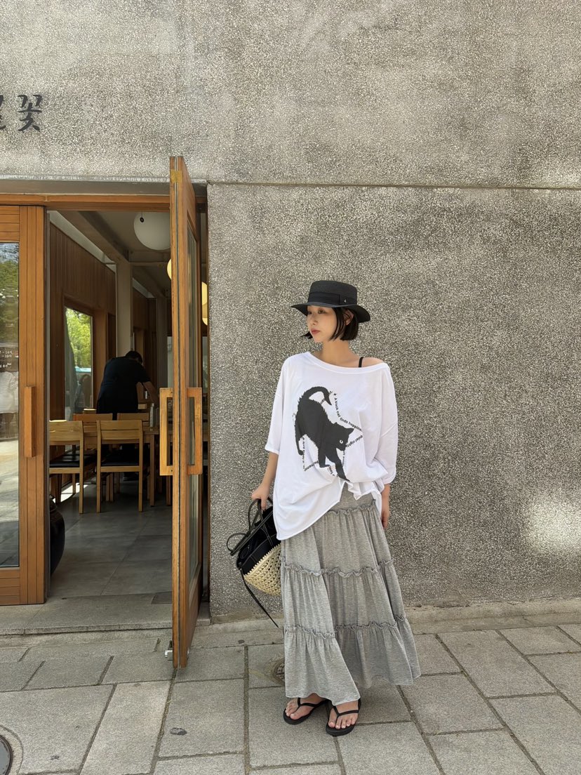 THE LINE-Q韓國直郵女裝新款人氣休閑熱賣26春夏26夏季長裙THE LINE-Q長裙