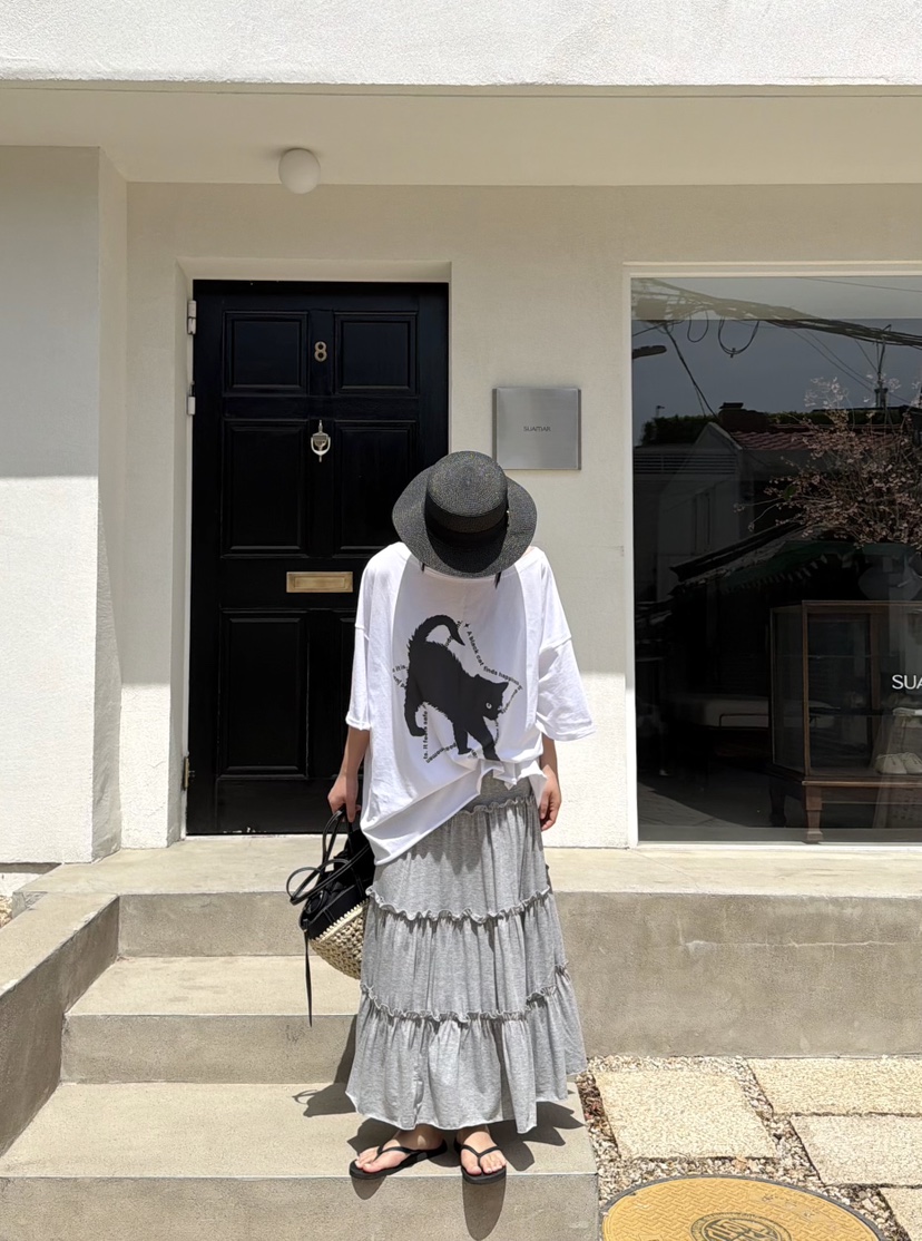 THE LINE-Q韓國直郵女裝新款人氣休閑熱賣26春夏26夏季長裙THE LINE-Q長裙