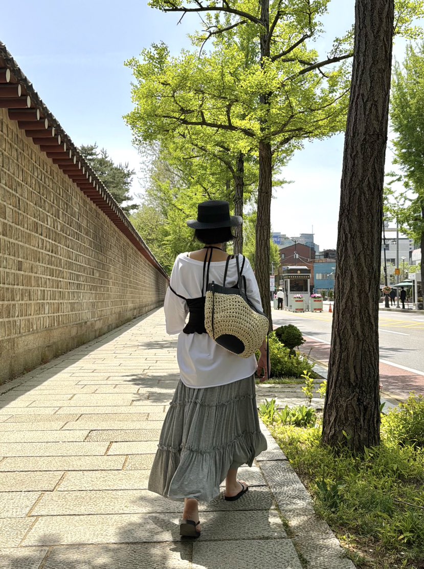 THE LINE-Q韓國直郵女裝新款人氣休閑熱賣26春夏26夏季長裙THE LINE-Q長裙