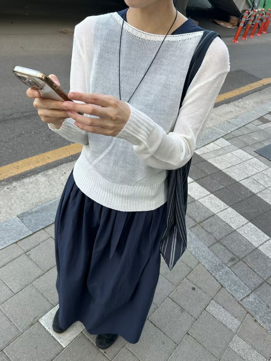 PRANA/CLOTHINK韓國東大門代購女裝新款推薦針織衫不含內搭PRANA/CLOTHINK針織衫圖色1