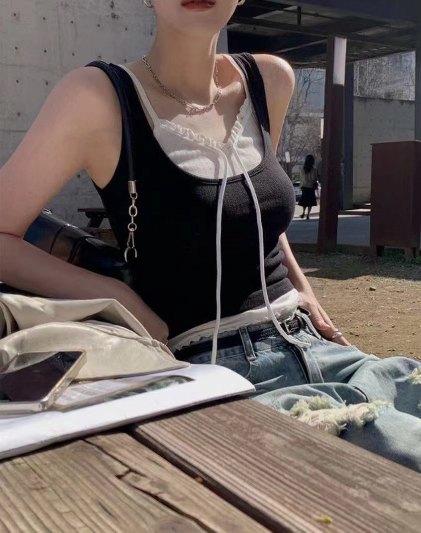 BLACK LINE韓國直郵女士新品26夏季人氣時尚熱賣套裝蕾絲BLACK LINE套裝