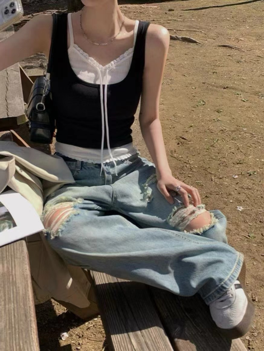 BLACK LINE韓國直郵女士新品26夏季人氣時尚熱賣套裝蕾絲BLACK LINE套裝