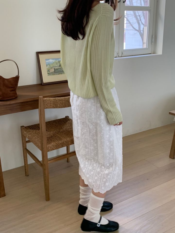 KOMOREBI東大門實拍韓國女裝新款職業熱賣26夏季長裙鏤空KOMOREBI長裙